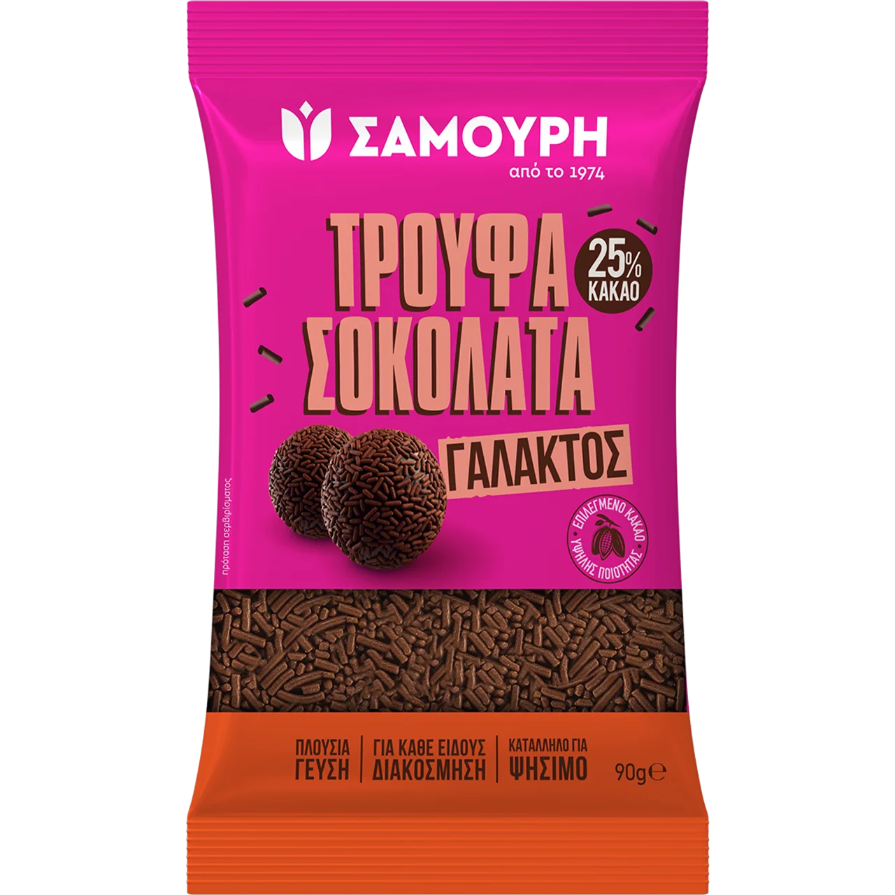 Τρούφα σοκολάτα γάλακτος