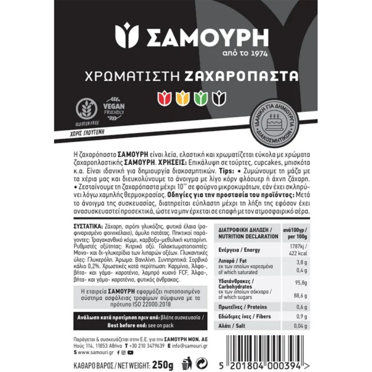 Ζαχαρόπαστα πράσινη