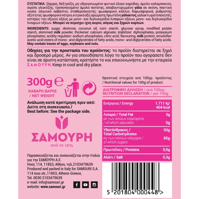 βουτυρόκρεμα & γλάσο επικάλυψης χωρίς γλουτένη