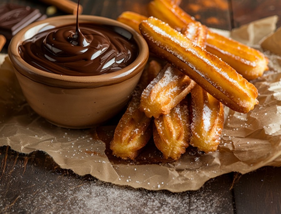 Churrros με σοκολάτα
